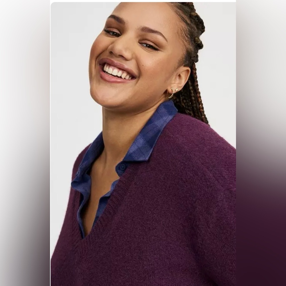 Torrid Lovesick V-Neck Pullover Sweater